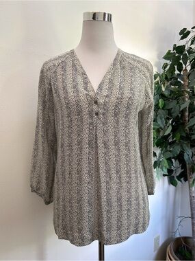 Joie 100% Silk Print Blouse